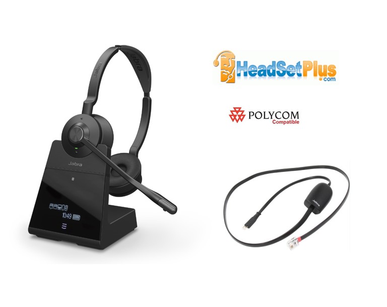 jabra engage 75 se stereo wireless headset+ehs polycom bundle view